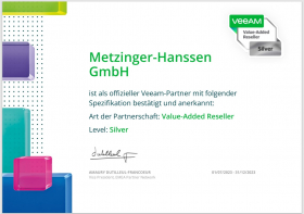 Verlngerung 3-Jahre, Veeam Backup Essentials 12 Universal Lizenz (5 Instanzen)