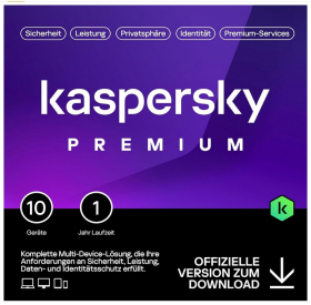 Kaspersky Premium 2024 (10 Device, 1 Jahr) deutsch Vollversion, Download