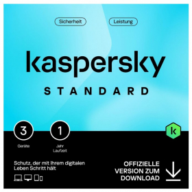 Kaspersky Standard 2025 (3 Device, 1 Jahr) deutsch Vollversion, Download
