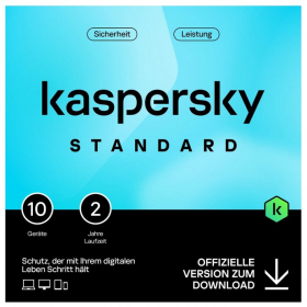 Kaspersky Standard 2025 (10 Device, 2 Jahre) deutsch Vollversion, Download