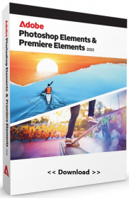 Adobe Photoshop Elements & Premiere Elements 2025 (3-Jahre) deutsch Vollversion (Windows/Mac Download) (30006914)