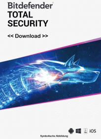 Bitdefender Total Security 2025 (10 Gert, 1 Jahr) deutsch Vollversion, Download