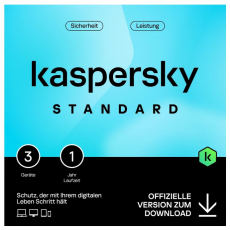 Kaspersky Stanfard 2024 (3 Device, 1 Jahr) deutsch Vollversion, Download
